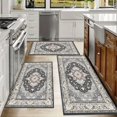 thumbnail image 6 of Kitchen Rugs Sets of 3 Non Slip Washable Kitchen Mats for Floor, Waterproof Kitchen Runner Rug, Floor Mat Carpet for Entryway, Laundry, Sink, Hallway, Bathroom, 6 of 10