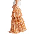 thumbnail image 3 of Txlixc Falda larga de mujer, flor / patrón de celosía Txlixc moda, 3 of 5