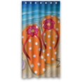 thumbnail image 1 of ABPHQTO Chanclas de playa Cortina de ducha Cortina de ducha impermeable 90x180 cm, 1 of 2