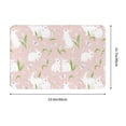 thumbnail image 3 of Front Door Mat Indoor Outdoor Outside Entrance - 16*24in Washable Cute Rabbit White A Thin Bathroom Rugs Fit Under Door, Bath Rugs for Bathroom, Kitchen Rugs Mats for Floor, 3 of 6