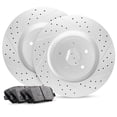thumbnail image 1 of R1 Concepts Rear Brakes and Rotors Kit |Rear Brake Pads| Brake Rotors and Pads| Ceramic Brake Pads and Rotors |fits 2012-2020 Tesla S, 2016-2021 Tesla X, 1 of 4