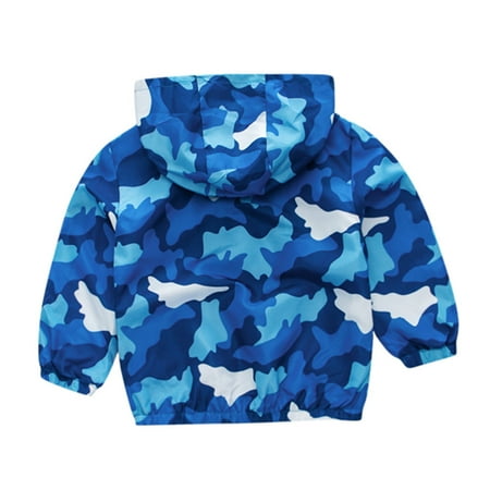 

dmqupv Toddler Kids Girls Boys Long Sleeve Cartoon Windproof Coat Hooded Outwear Jacket Winter Jacket For Boys Outerwear Blue 4-5 Years