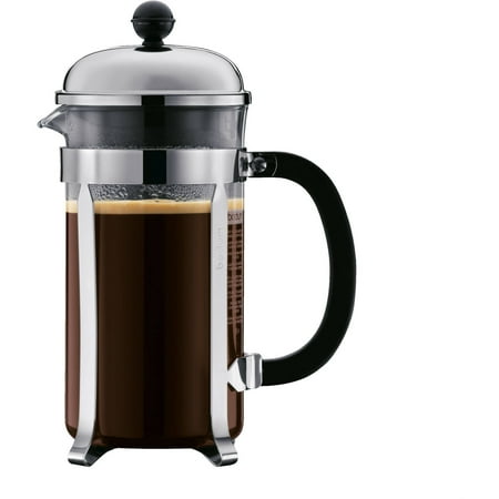 Bodum CHAMBORD French Press Coffee Maker, Glass, 1L, 34 oz, 8 Cup