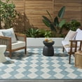 thumbnail image 4 of Nourison Positano Outdoor Aqua 9' x 12' Area Rug (9x12), 4 of 9