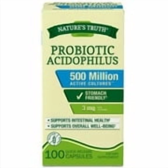 Nature's Truth Probiotic Acidophilus 500 Million 100 ea (Pack of 6)
