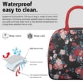 thumbnail image 3 of Lunch Bag Lunch Box for Women Reusable Insulated Lunch Cooler Bags,Large Capacity for Work Travel Picnic,Water-Resistant Pioneer Colorful Floral Lunch Tote Bag Gifts for Woman Mom Red, 3 of 6
