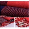 thumbnail image 3 of Women's Fashion Long Shawl Big Grid Winter Warm Lattice Large Scarf Red Blue, 3 of 5