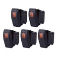 thumbnail image 2 of funtasica 5 x Waterproof 12V 20A Bar Rocker Toggle Switch LED Car Boat Orange Light, 2 of 9