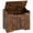 24.8-inch, Front Panel with Grooved Vintage Color, variant on TROPOW Storage Chest,Wooden Storage Bench with Safety Hinge, Flip Top Blanket Chest Trunks, Supports 350 Lb, for Entryway, Living Room, Bedroom