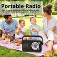 IYFFDFE-Portable AM FM Radio with Best Reception, Bluetooth Speaker ...