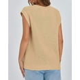 thumbnail image 4 of FreshPretty Womens Oversized Sweater Vest 2025 Summer V Neck Casual Sleeveless Sweaters Loose Cable Knit Pullover Tops, 4 of 6