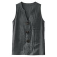 thumbnail image 4 of XuJwPNcy Cotton Linen Tank Tops for Women V Neck Sleeveless Tee Tops Summer Breathable T Shirts with Pocket for Beach, 4 of 7