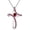 01-Jan-Garnet, variant on Cross Necklace for Women 925 Sterling Silver Birthstone Necklace Sideways Cross Necklace Birthstone Jewelry Gifts