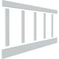 thumbnail image 6 of 32" Height with 12" to 15" Wide Adjustable Wall Panels, Classic Shaker 8' PVC Wainscoting Kit, (for heights up to 32"H), 6 of 9