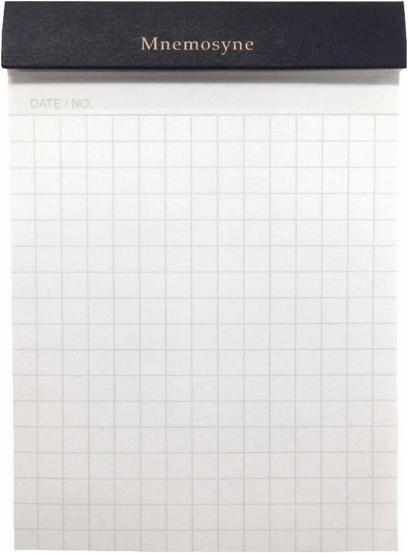 A7 Memo Mnemosyne Graph Writing Pad Stapled Glued 65 Sheets 10 Pack
