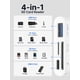thumbnail image 2 of Lector de tarjetas SD USB C JSAUX 4 en 1 con USB 3.0 y puerto de carga, 2 of 7