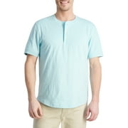 Chaps Men's Short Sleeve Coastland Wash Henley T-shirt-Size XS-2X
