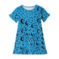 thumbnail image 3 of RXIRUCGD 2025 Vêtements d'Été pour Enfants 3-12 Ans Mode Imprimée Pyjama Rêveur Mi-Mollet Chemise de Nuit, 3 of 5