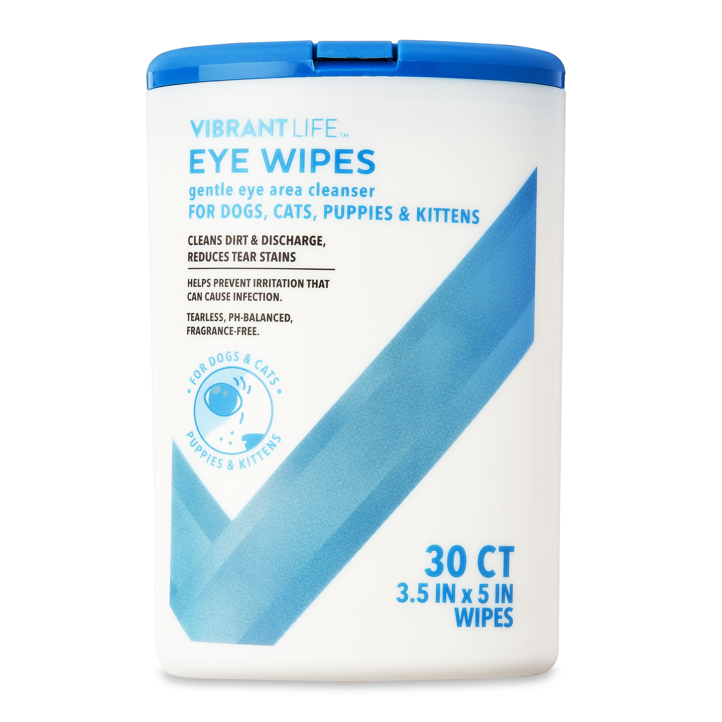 Vibrant Life Eye Wipes for Cats & Dogs, 30 Count