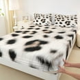 thumbnail image 3 of Feelyou Cartoon Leopard Print Full Size Sheets, Cheetah Animal Bed Sheets, Teens Kids Boys Girls Sheet Sets, Ultra Soft Home Decor, 4pcs, 3 of 7