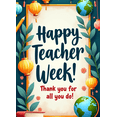 thumbnail image 4 of Colorful Decorative Happy Teacher Week Banner with Apple Element Background Backdrop for Classroom Celebrations Teacher Appreciation Events School Parties Photo Backdrops, 4 of 7