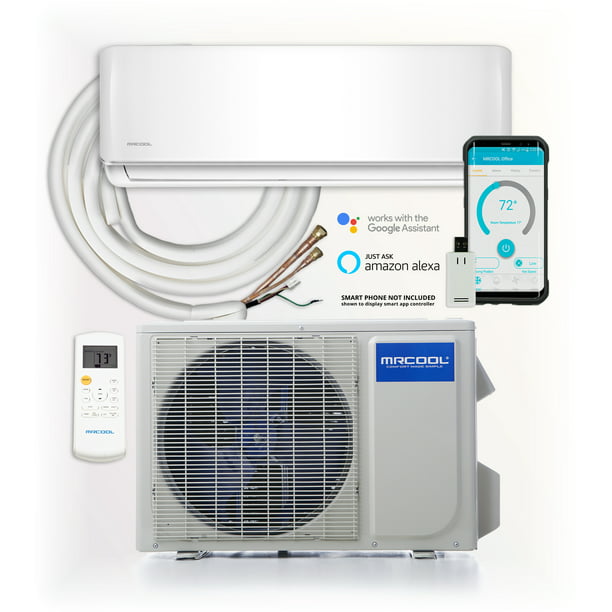 Mrcool Diy 24 000 Btu Ductless Mini Split Ac And Heat Pump With Wireless Enabled Smart Controller Com - Diy Ductless Mini Split System
