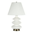 thumbnail image 2 of Henn & Hart TL0386 Carleta Matte White Triple Gourd Table Lamp, 2 of 11
