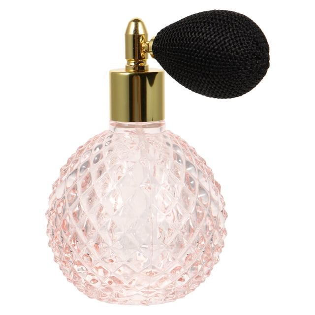 1 Set de frasco de perfume vintage de 100 ml con atomizador y atomizador recargable. Frasco de vidrio vacío.