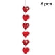 thumbnail image 2 of Forma de corazón rojo colgando cuerda Guirnalda de doble cara Banderas románticas Regalos de fiesta Decoración del hogar Accesorios de decoración 6 piezas Inevent HA012523-01, 2 of 7