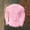 Pink, variant on Men's Long Sleeve Casual T-Shirt for Home Fitness and Daily Wear Loose Fit Solid Color Top