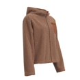 thumbnail image 3 of Chamarra Simply Basic Para mujer, con cremallera, Café, Talla EG, 3 of 4