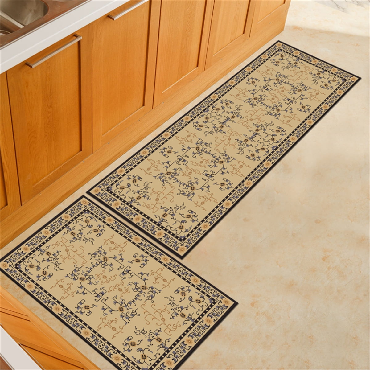 Traditional Kitchen Floor Carpet Runner Rug Modern Non Slip Hall Runner