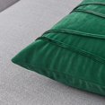 thumbnail image 4 of Fundas de almohada decorativas de terciopelo a rayas de 2 piezas, fundas de cojines suaves y sólidas, fundas de almohada cuadradas para cama, sofá, coche, sala de estar, 45*45cm, 4 of 5