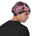 thumbnail image 4 of Xecao Skull and Snake Art Print Beanie Knitted Hat for Men Women, Winter Fashion Knit Cuffed Caps Unisex, 4 of 7