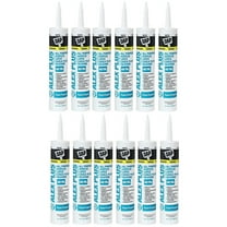 Dap 18152 10.1oz Alex Plus Acrylic Latex Caulk with Silicone, White, 12 Pack