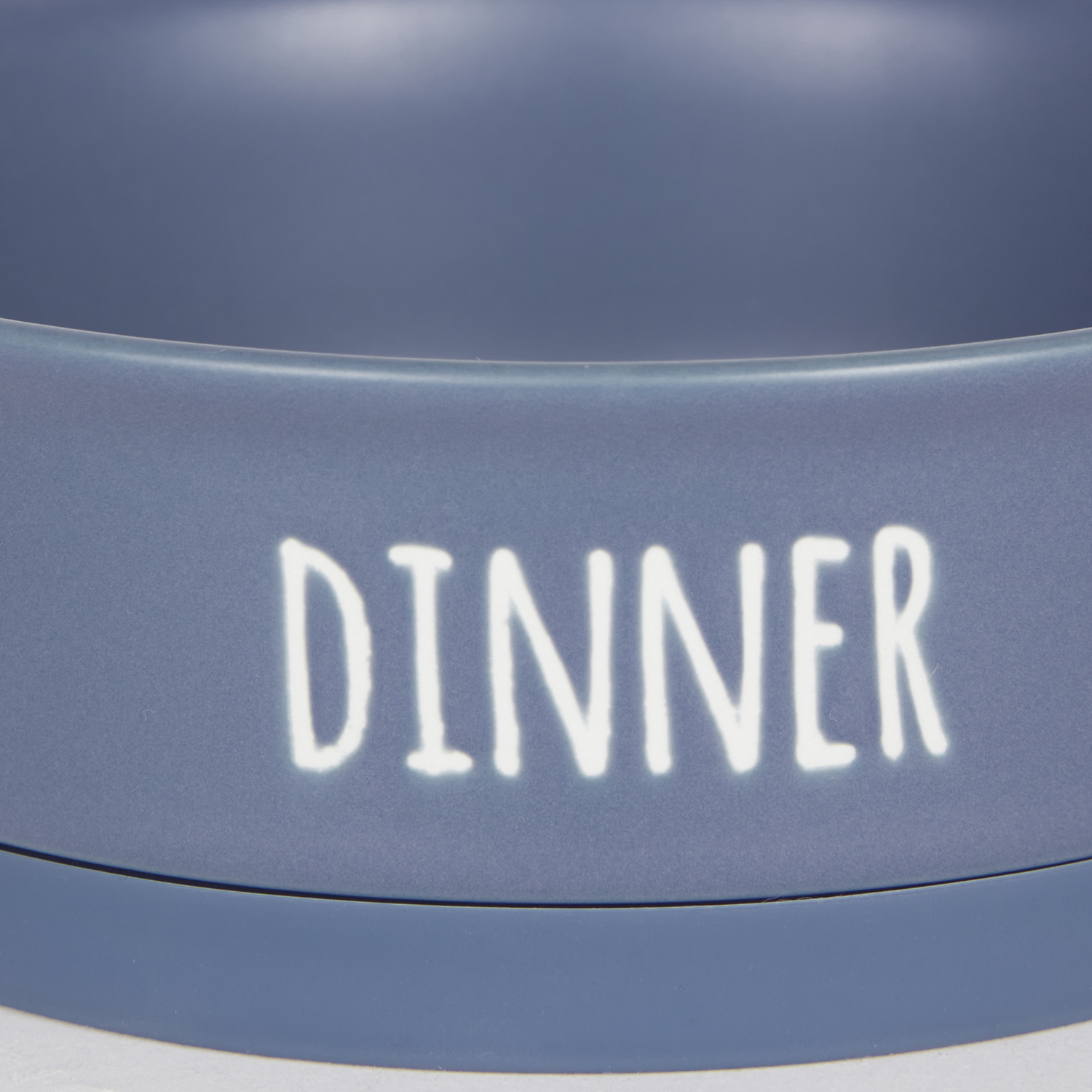 DII Pet Bowl Dinner And Drinks French Blue Medium (Set of 2)