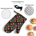 thumbnail image 3 of Daiia Traditional Floral Polish Pattern Oven Mitts and Pot Holders 4 pcs Set,High Heat Resistant 500 Degree Extra Thicken Long Kitchen Cotton Oven Glove, 3 of 6