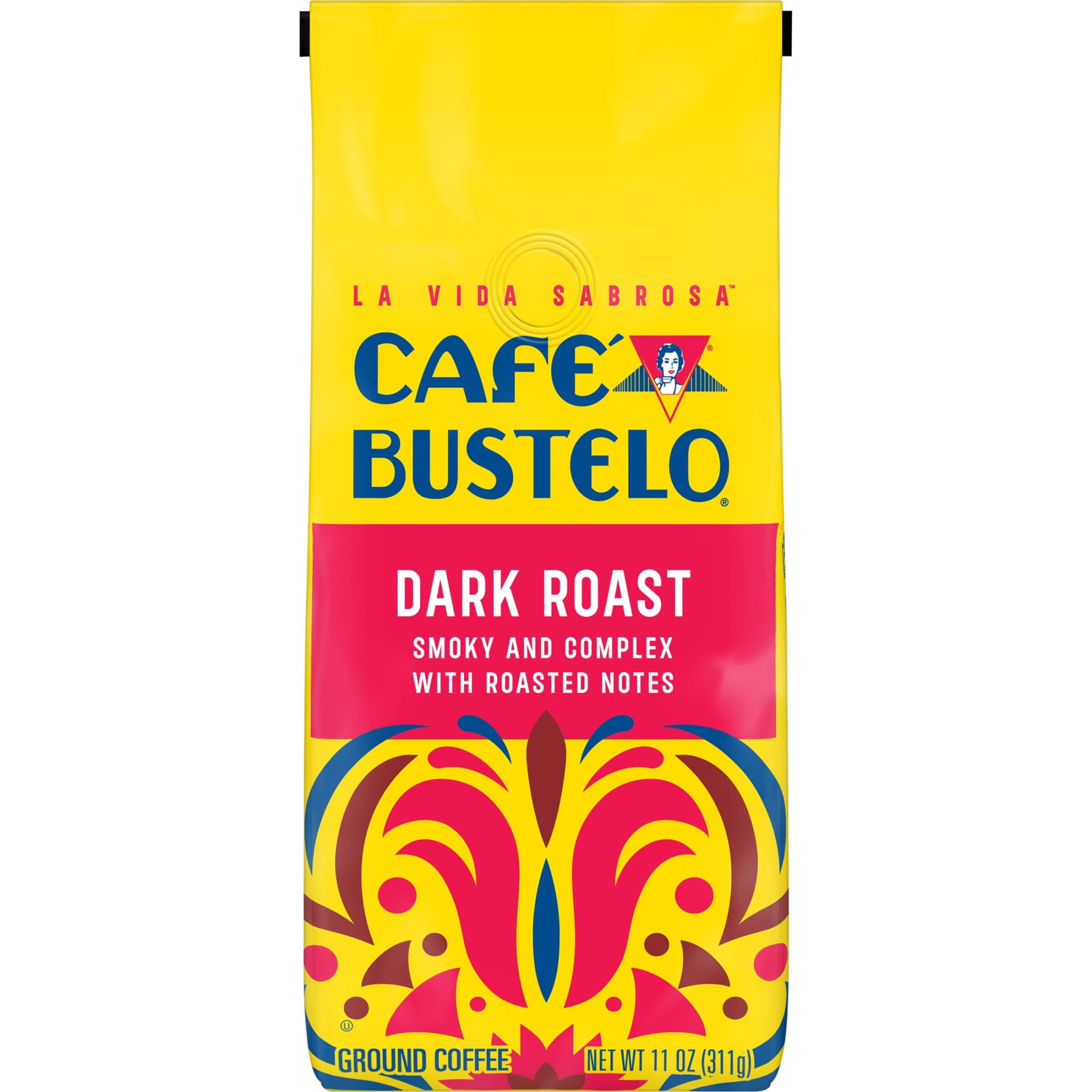 (6 pack) Cafe Bustelo Dark Roast Ground Coffee, 11 oz Bag
