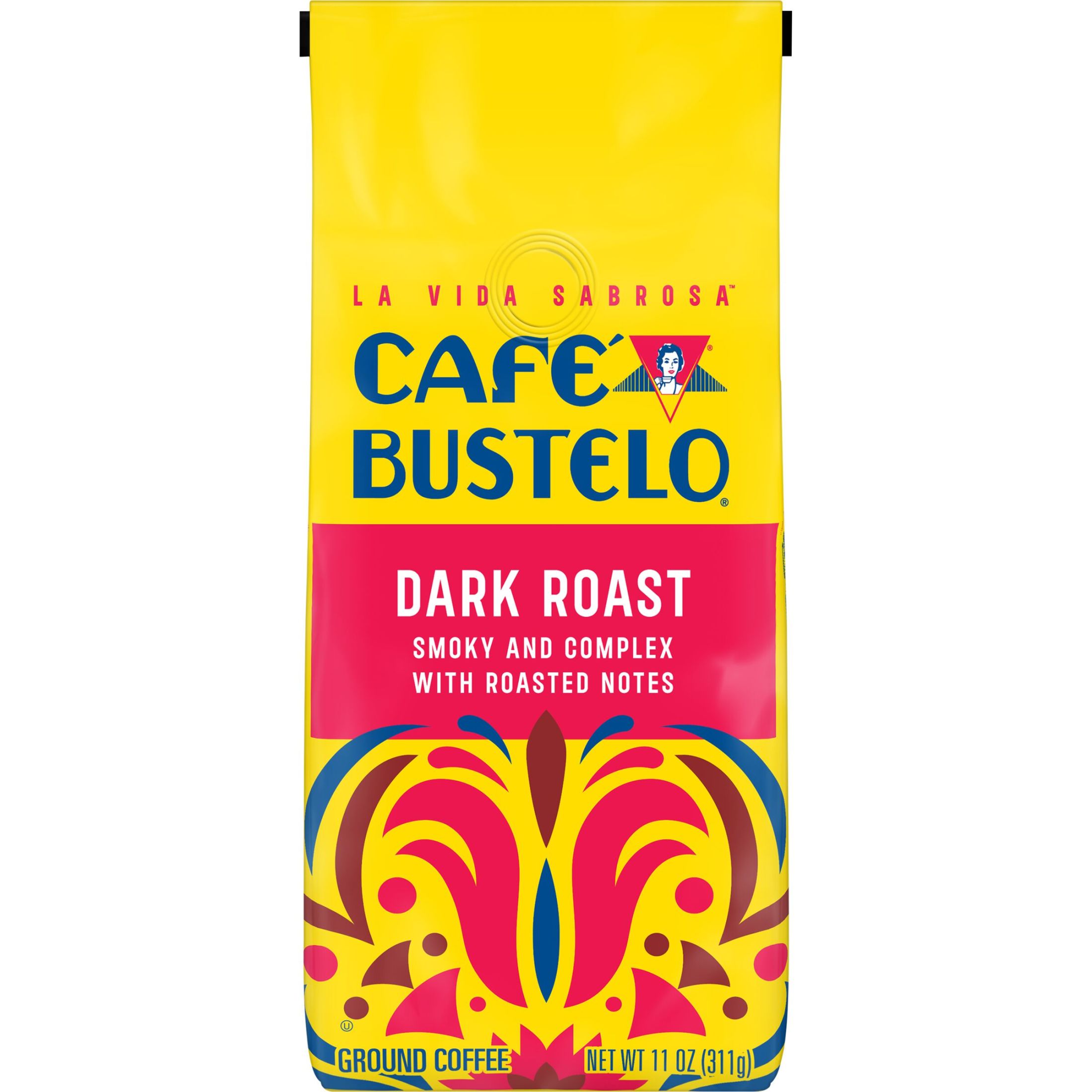 Cafe Bustelo Dark Roast Ground Coffee, 11 oz Bag