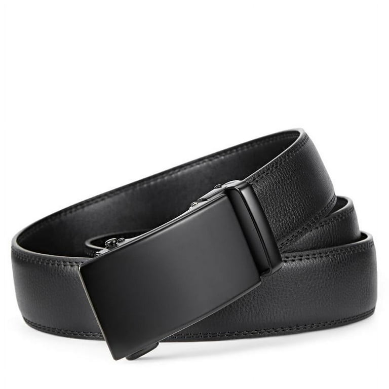 Amazon Lavemi Men's Real Leather Ratchet Dress Belt Mens Belt Leather  Ratchet Easy Release Belt For