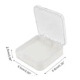 thumbnail image 2 of Unique Bargains 1 Pc Double Layer Rounded Corner Nail Storage Box White Plastic, 2 of 5