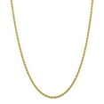 thumbnail image 3 of The Black Bow 2.75mm 10k Yellow Gold Diamond Cut Solid Rope Chain Necklace, 28 Inch, 3 of 9