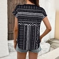 thumbnail image 4 of Haivin Women’s T Shirts Short Sleeve Color Block Tops Casual Summer Fashion Tees, 4 of 8