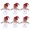 Red Hat, variant on WINDLAND Festival Gingerbreads Man Shape Snacks Storage Jar Christmas Candy Containers