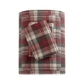 Woolrich 4Piece Red Plaid Cotton Flannel Sheet Set, King