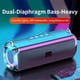 thumbnail image 5 of RGB Speaker Portable Wireless Music Player & Soulder Straps LED Bluetooth 5.0 TF USB-C Aux, 5 of 5