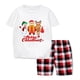 thumbnail image 3 of Pijamas familiares a juego de Navidad, diseño exclusivo de Papá Noel y muñeco de nieve, caja de regalo de Feliz Navidad, conjunto de Pijamas cortos, 3 of 3