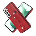 thumbnail image 3 of Dteck for Samsung Galaxy S22 Case, PU Leather Adjustable Loop Strap Case with Hidden Cart Slot Shockproof Protective Case for Samsung S22 6.1" 2022 Ladies Women Men, Red, 3 of 15
