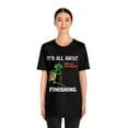 thumbnail image 2 of Amputee Humor TShirt “Turtle Finish Line V1” Crew Neck Funny Shirt, 2 of 5