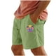 thumbnail image 1 of Pantalones Cortos para Hombre Cintura Elástica con Bolsillos Color Sólido Casual Cordón Suelto Pantalones Cortos de Ejercicio, 1 of 4